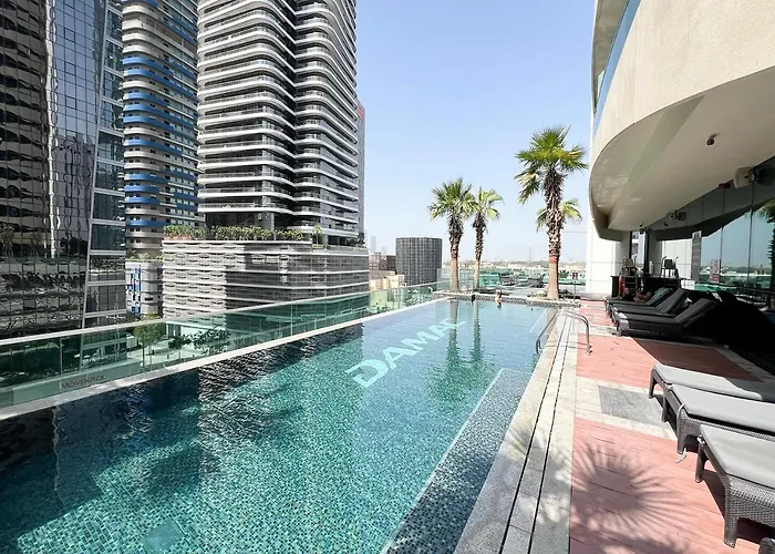 Burj Khalifa View! 2 Bedroom Luxe Apartment With 4 Minute Walk To Dubai Mall! Pool And Sauna Access!