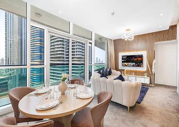 Burj Khalifa View! 2 Bedroom Luxe Apartment With 4 Minute Walk To Dubai Mall! Pool And Sauna Access!